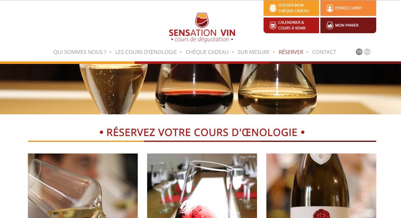 Sensation Vin, nouveau logo, nouveau site internet