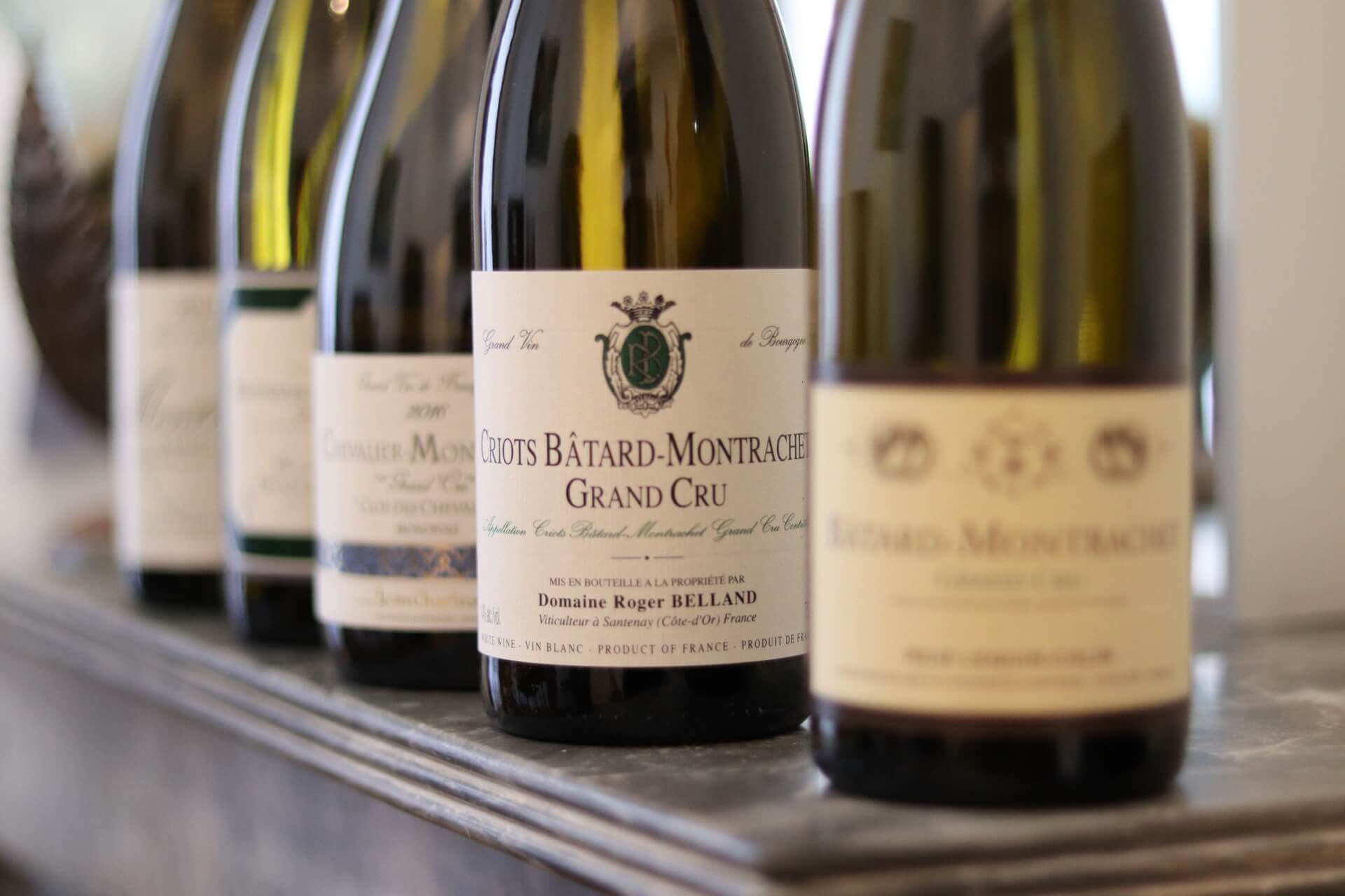 Dégustation de 5 grands crus dont le Montrachet